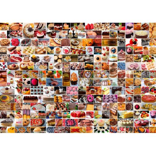 Puzzle Grafika Collage de Pasteles de 1500 Piezas