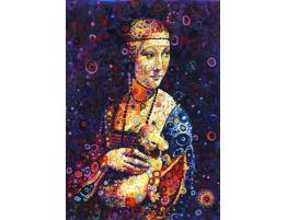 Puzzle Grafika Dama con Armiño (Da Vinci) de 1500 Piezas