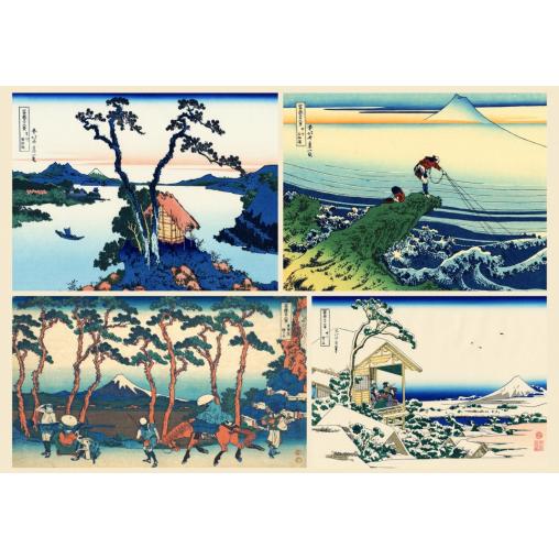 Puzzle Grafika El Arte de Hokusai 1000 Piezas