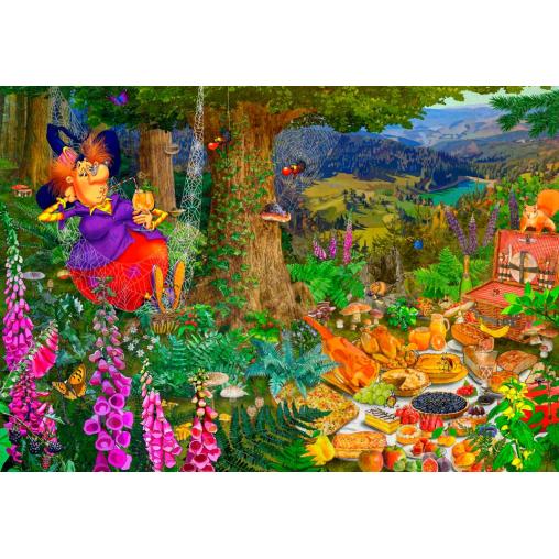 Puzzle Grafika El Picnic de Brujas de 1000 Piezas