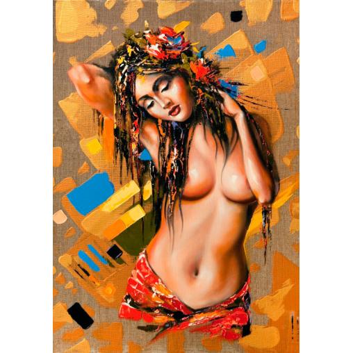 Puzzle Grafika Hermosa Chica Desnuda de 1000 Piezas