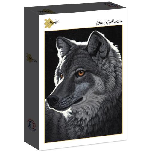 Puzzle Grafika Lobo Nocturno de 1000 Piezas