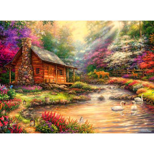 Puzzle Grafika Retiro en Brookside de 4000 Piezas