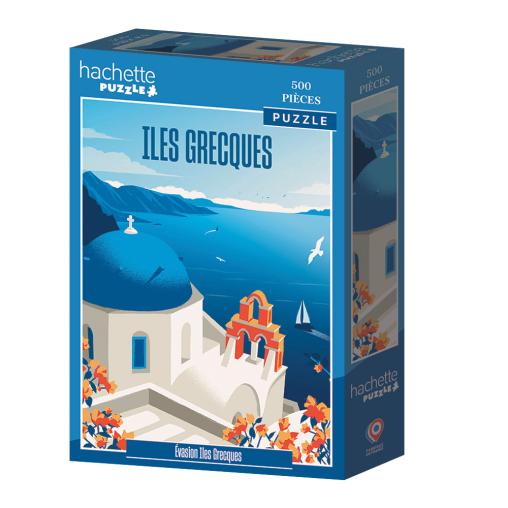 Puzzle Hachette Escapada a las Islas Griegas de 500 Piezas