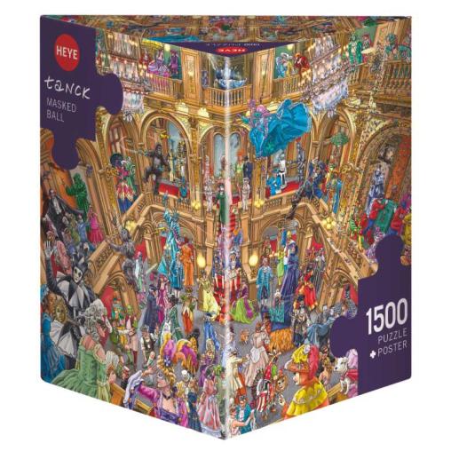 Puzzle Heye Baile de Máscaras Caja Triangular 1500P