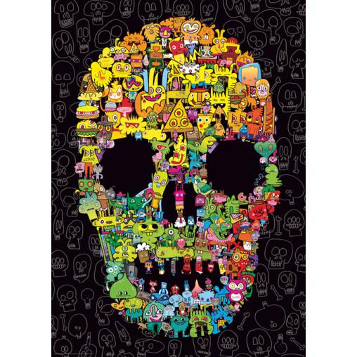 Puzzle Heye Calavera de Garabatos de 1000 Piezas