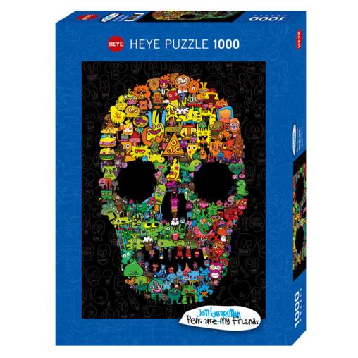 Puzzle Heye Calavera de Garabatos de 1000 Piezas