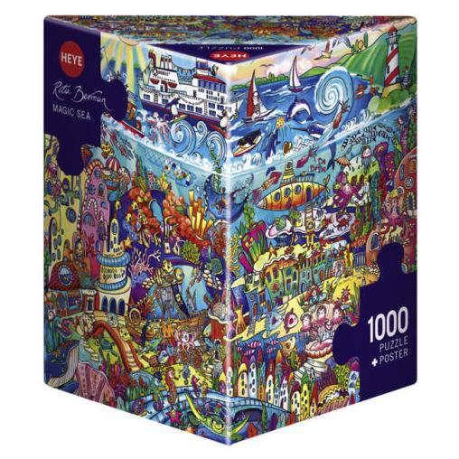 Puzzle Heye Mar Mágico, Caja Triangular de 1000 Piezas