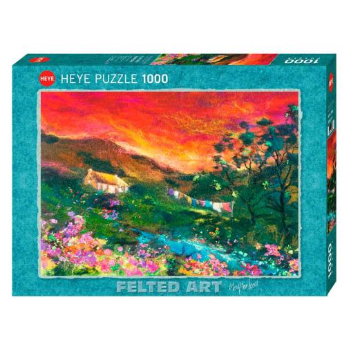 Puzzle Heye Felted Art, El Tendedero de 1000 Piezas