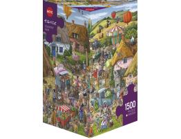 Puzzle Heye Feria del Estado Caja Triangular de 1500 Pzs