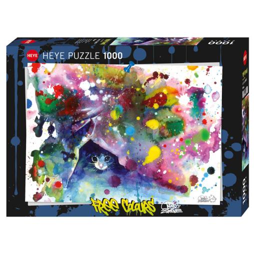 Puzzle Heye Free Colours, Meow de 1000 Piezas