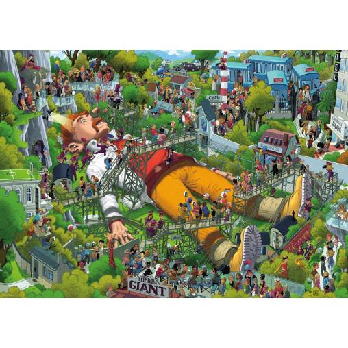 Puzzle Heye Gulliver, Caja Triangular de 1000 Piezas