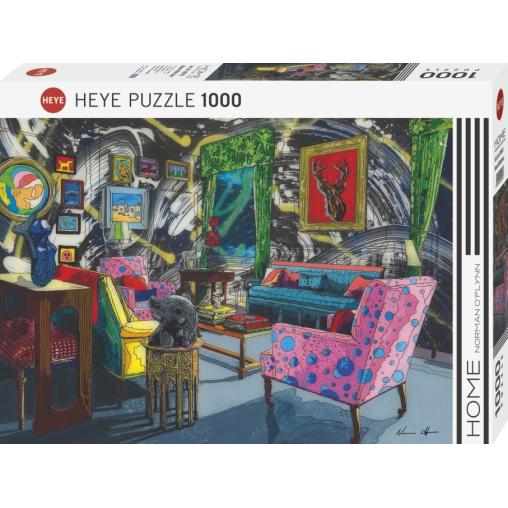 Puzzle Heye Habitación con Ciervo de 1000 Piezas