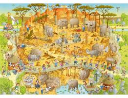 Heye Puzzle Habitat Africain 1000 Pièces