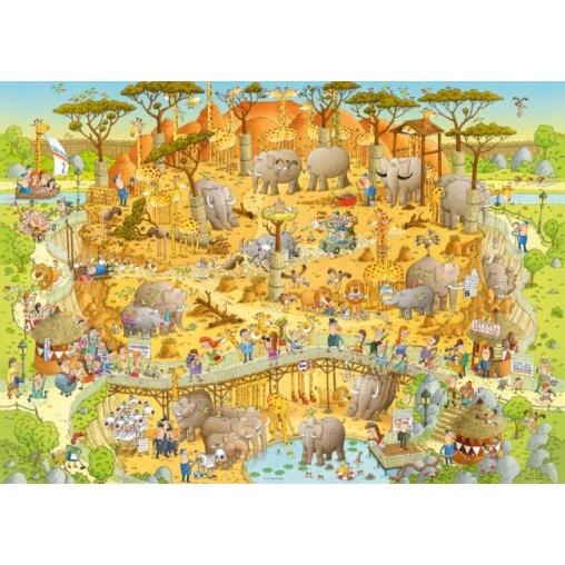 Heye Puzzle Habitat Africain 1000 Pièces