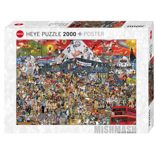 Puzzle Heye Historia de la Música Británica de 2000 Piezas