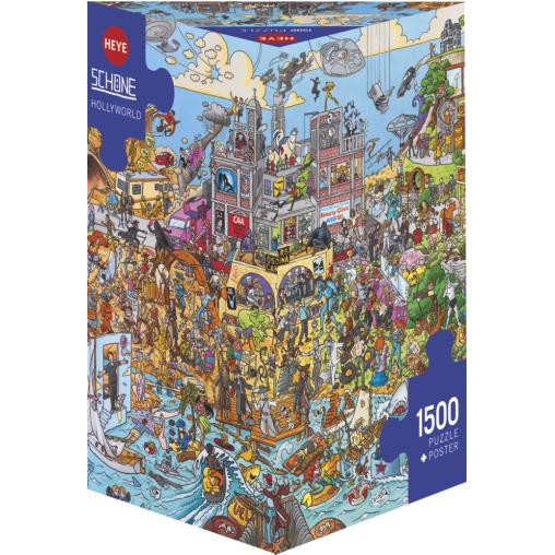 Puzzle Heye Hollyworld Caja Triangular de 1500 Pzs