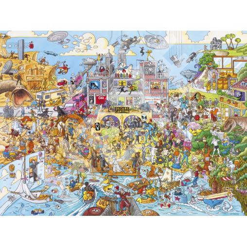 Puzzle Heye Hollyworld Caja Triangular de 1500 Pzs