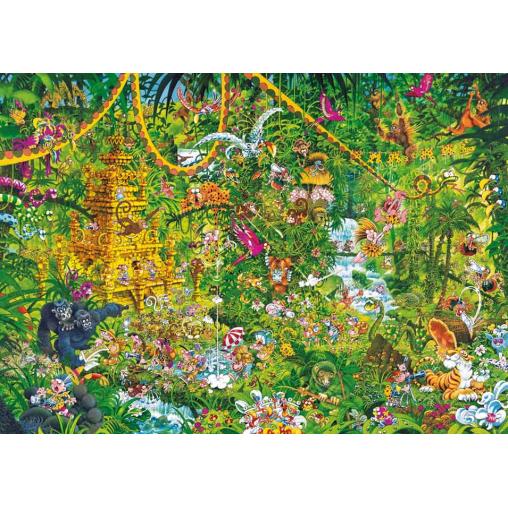 Puzzle Heye Jungla Profunda, Caja Triangular de 2000 Piezas