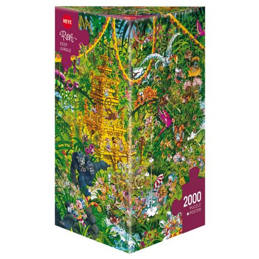 Puzzle Heye Jungla Profunda, Caja Triangular de 2000 Piezas