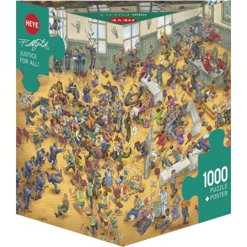 Puzzle Heye Justicia Para Todos Caja Triangular de 1000 Pzs