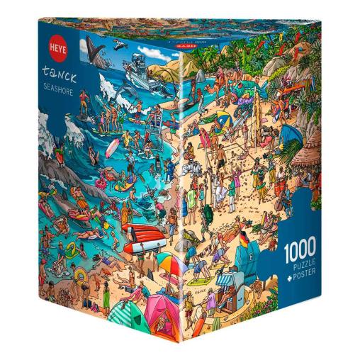 Puzzle Heye La Costa, Caja Triangular de 1000 Piezas