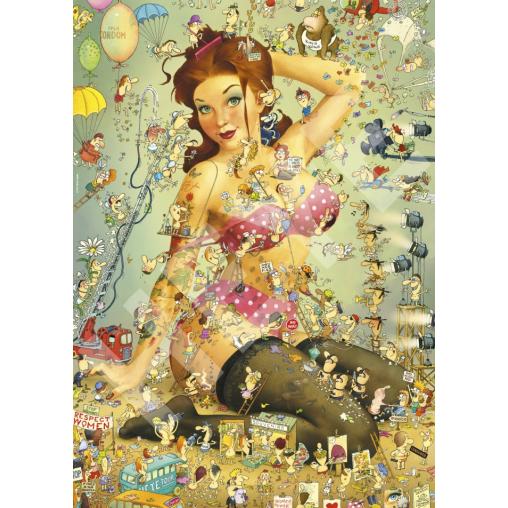 Puzzle Heye La Vida de Insta-Girl Caja Triangular de 1000 Pzs