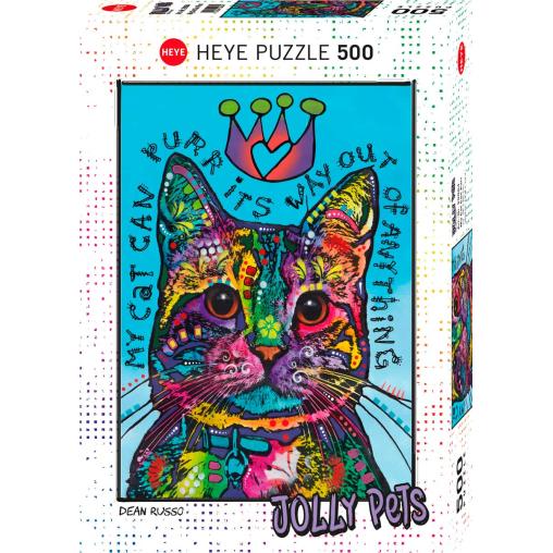 Puzzle Heye Mi Gato Ronronea de 500 Piezas