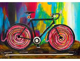 Puzzle Heye Momentum, Arte en Bicicleta de 1000 Piezas