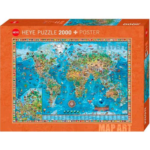 Puzzle Heye Mundo Asombroso de 2000 Piezas