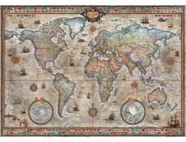 Puzzle Heye Mapa Retro del Mundo de 1000 Piezas