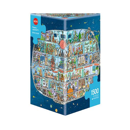 Puzzle Heye Nave Espacial, Caja Triangular de 1500 Piezas