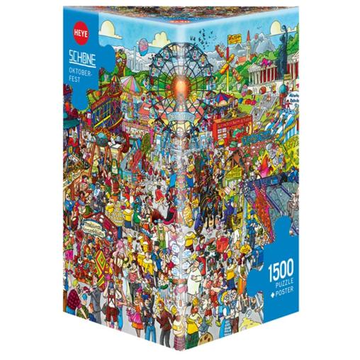 Puzzle Heye Oktoberfest, Caja Triangular de 1500 Piezas