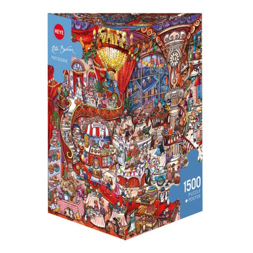 Puzzle Heye Pastelería, Caja Triangular de 1500 Piezas