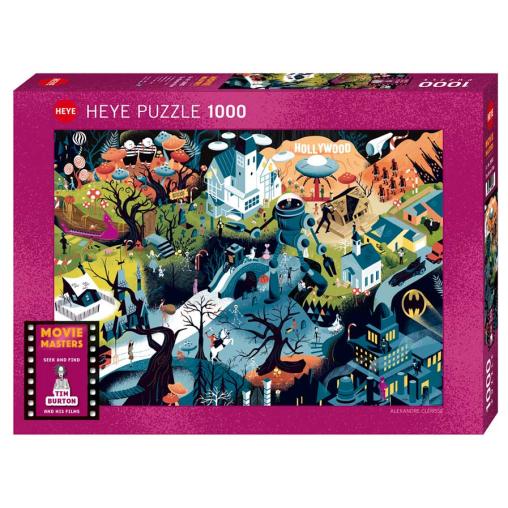 Puzzle Heye Peliculas de Tim Burton de 1000 Piezas