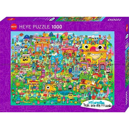 Puzzle Heye Pens Are My Friends de 1000 Piezas