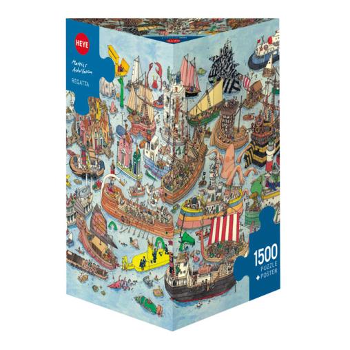 Puzzle Heye Regata, Caja Triangular de 1500 Piezas