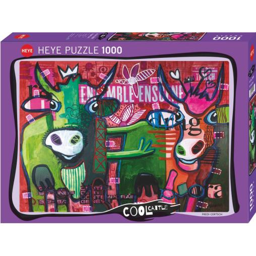 Puzzle Heye Vaca Rayada de 1000 Piezas