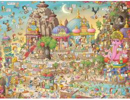 Puzzle Heye Yogaland Caja Triangular de 1500 Piezas