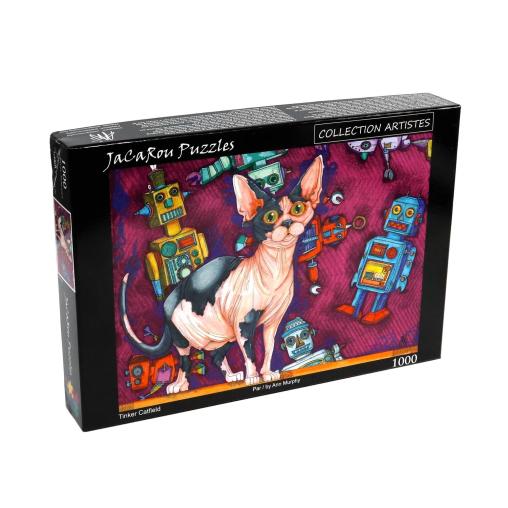 Puzzle Jacarou Gato y Robots de 1000 Piezas