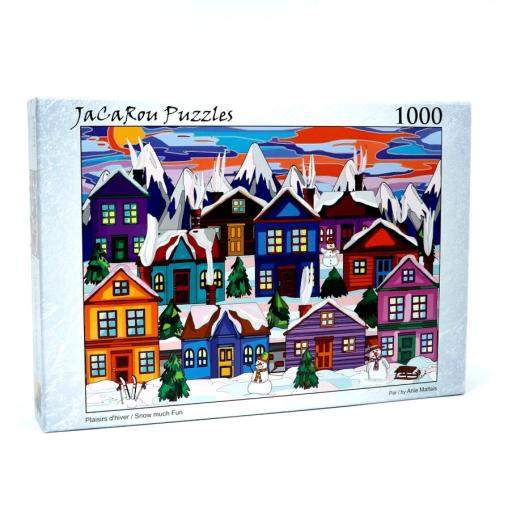 Puzzle Jacarou Nieve muy Divertida de 1000 Piezas