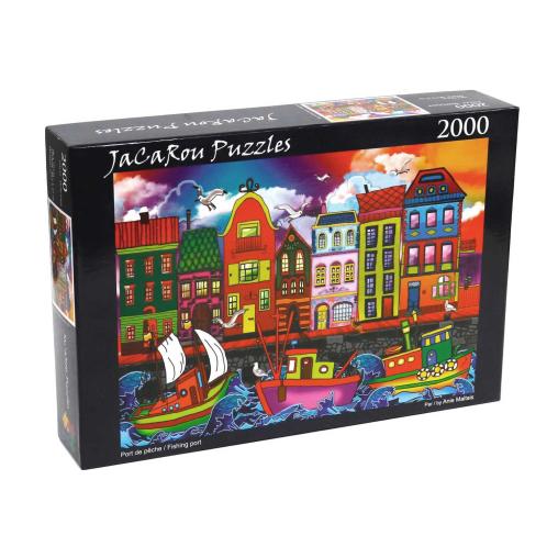 Puzzle Jacarou Puerto de Pesca de 2000 Piezas