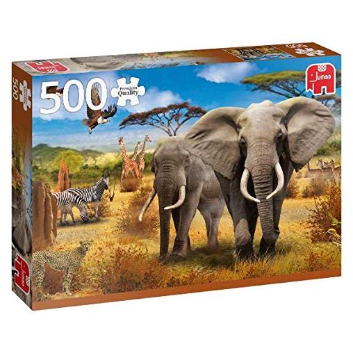 Puzzle Jumbo Animales de la Sabana Africana de 500 Piezas