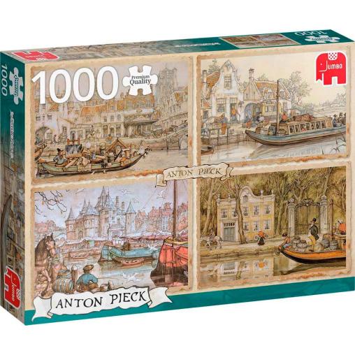 Puzzle Jumbo Barcos del Canal de 1000 Piezas