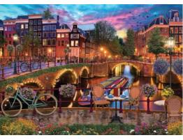 Puzzle Jumbo Canales de Amstrerdam de 1000 Piezas