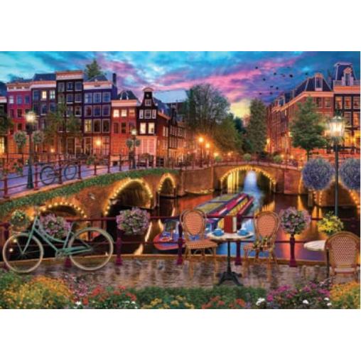 Puzzle Jumbo Canales de Amstrerdam de 1000 Piezas