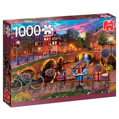 Puzzle Jumbo Canales de Amstrerdam de 1000 Piezas