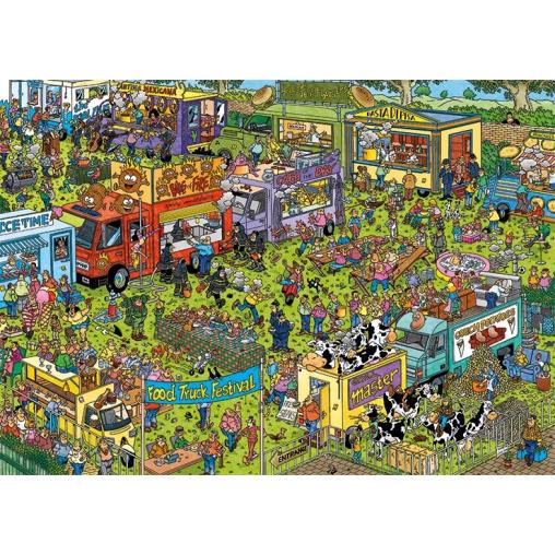 Puzzle Jumbo Festival de Food Trucks de 1500 Piezas