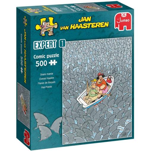 Puzzle Jumbo Tiburón-Manía de 500 Piezas