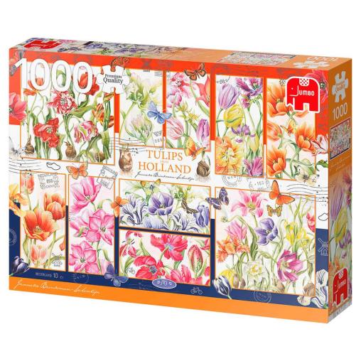 Puzzle Jumbo  Tulipanes de Holanda de 1000 Piezas